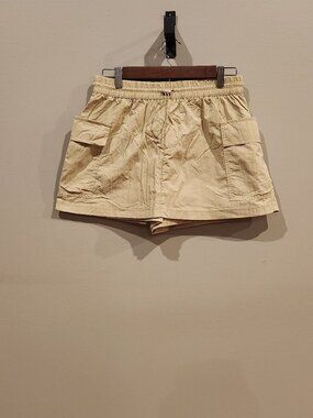 Grayson Threads Women's Tan Cargo Skort Size Small Drawstring